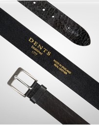 DENTS - Heritage Full Grain Leather Belt with Antique Pewter Buckle