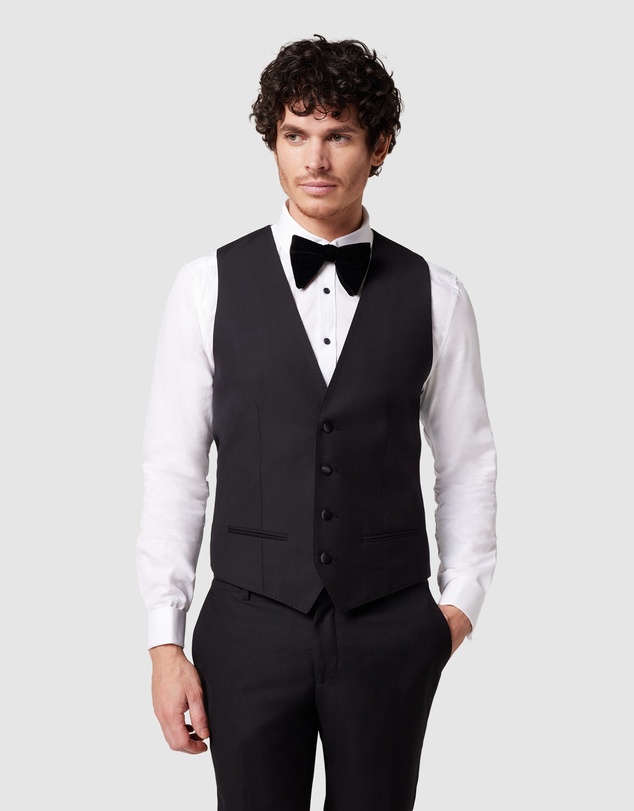 Politix - Charlton Black Tie Chintz Vest