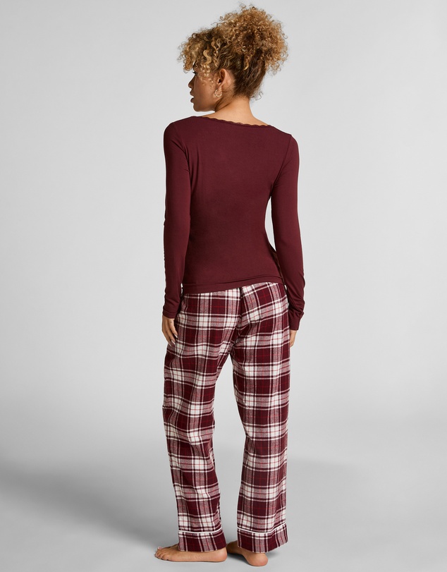 Hunkemoller - Straight Check Flannel Pants