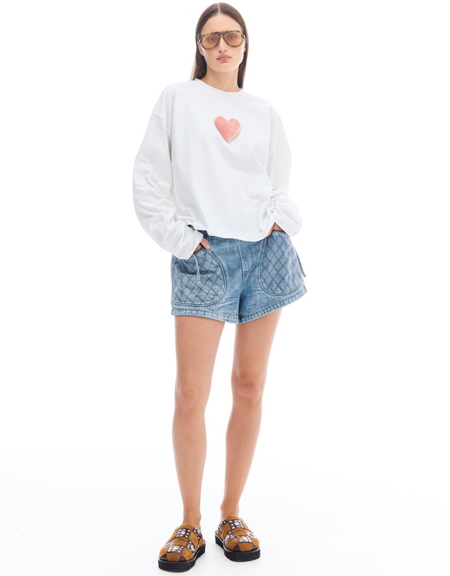 THE TALES - We Love Velvet Heart Long Sleeve Tee