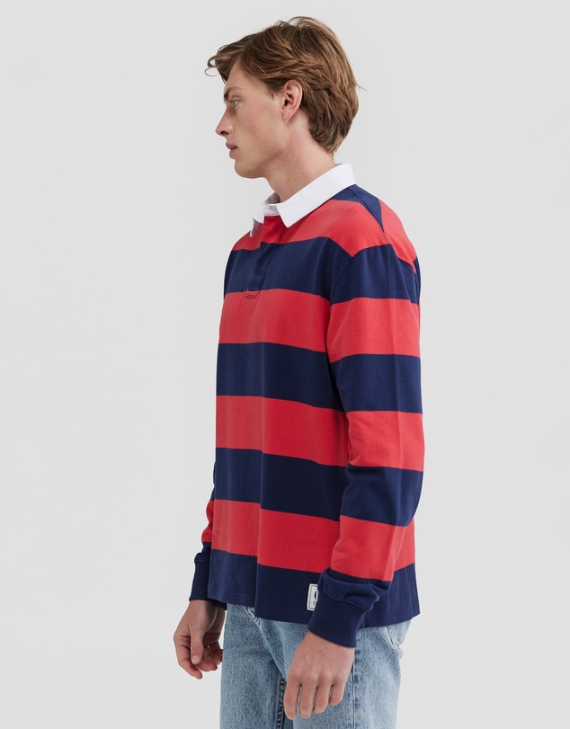 ORTC - Unisex Rugby Jumper Navy and Red Stripe