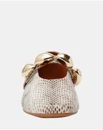 Steve Madden - Poppin Natural Snake Flats