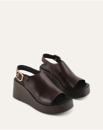 Jo Mercer - Cherry Mid Wedge Sandals