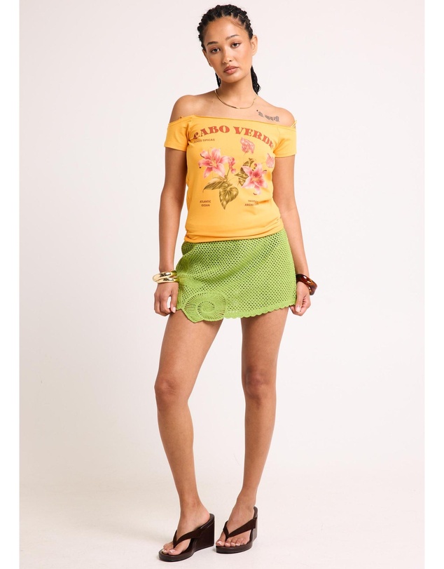 Subtitled - Coraline Fishnet Mini Skirt