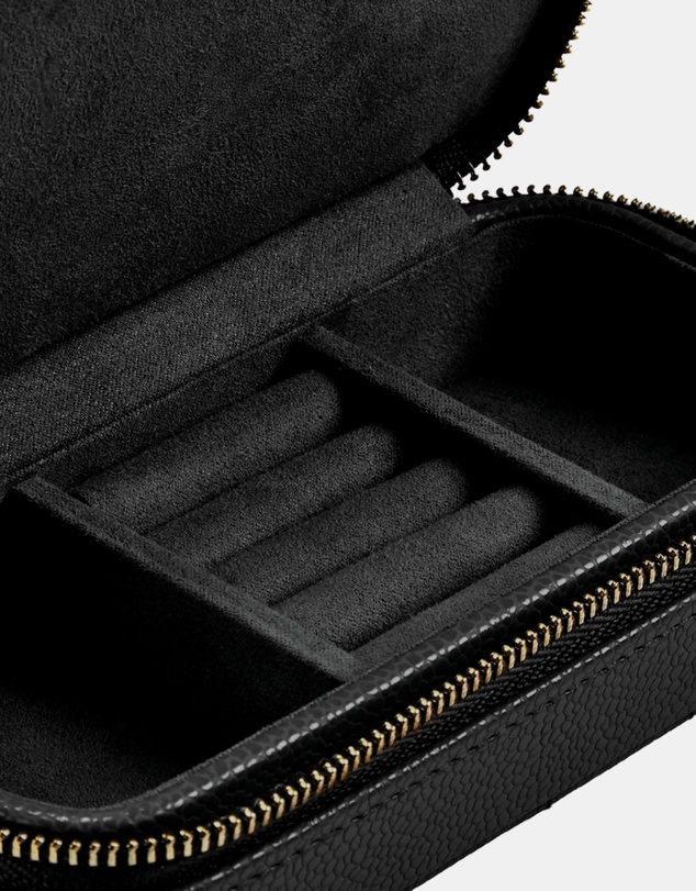 Wolf - WOLF Lauren Extra Large jewellery Box Black