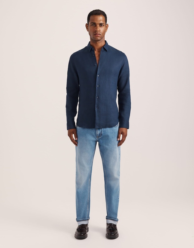 SABA - Anderson Long Sleeve Classic Linen Shirt