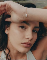 SAINT VALENTINE - Cielo Single Pearl Bracelet - Gold