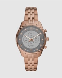 Fossil - Fossil Scarlette Hybrid HR Rose Gold Smartwatch FTW7043