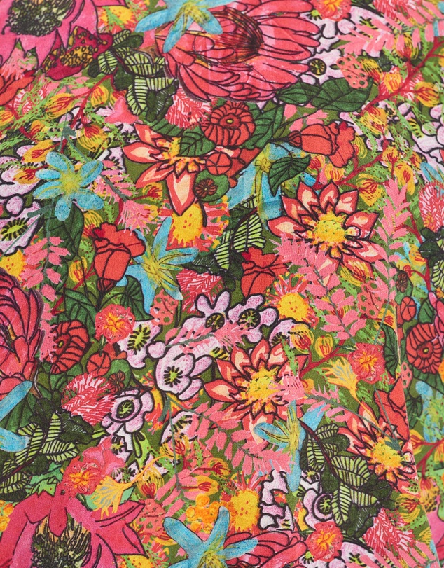 The Social Outfit - Silk Tee - Fairfield Bloom
