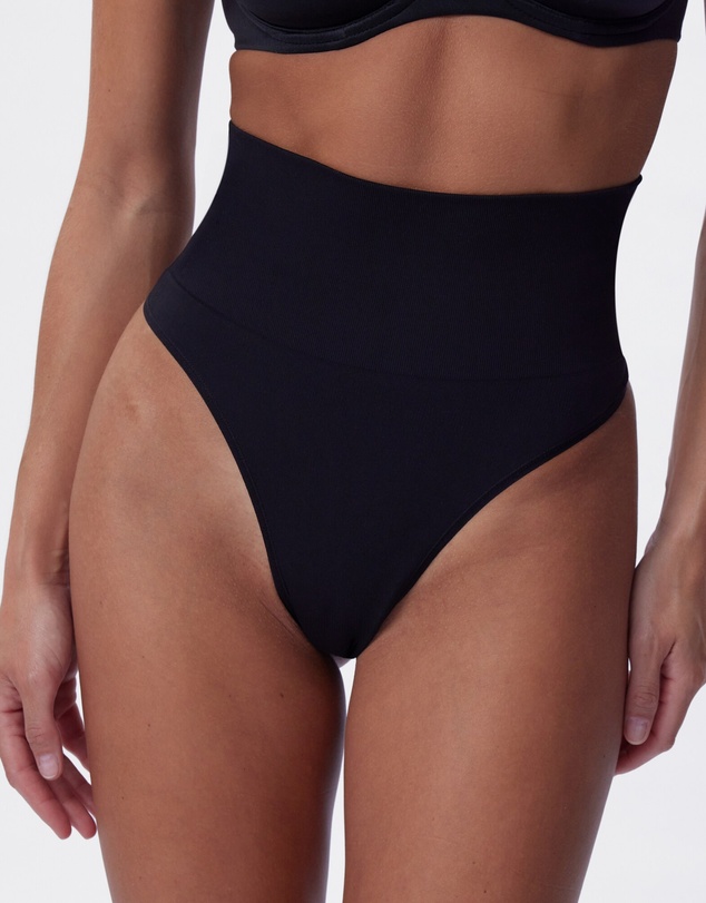 Bras N Things - Base Layers Mid Rise G String - Black