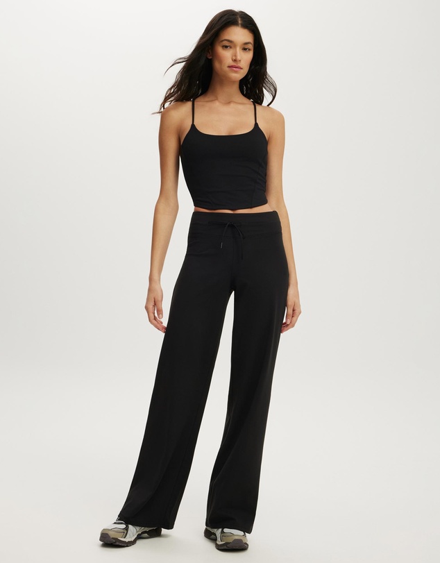 Cotton On Body Active - Ultra Soft Tie Front Wide Leg Pants