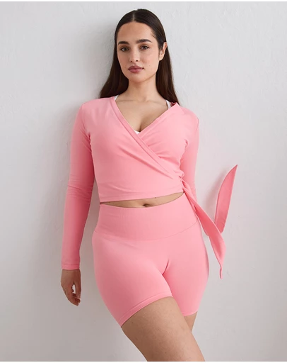 Aim'n - Shape Seamless Wrap Long Sleeve Top