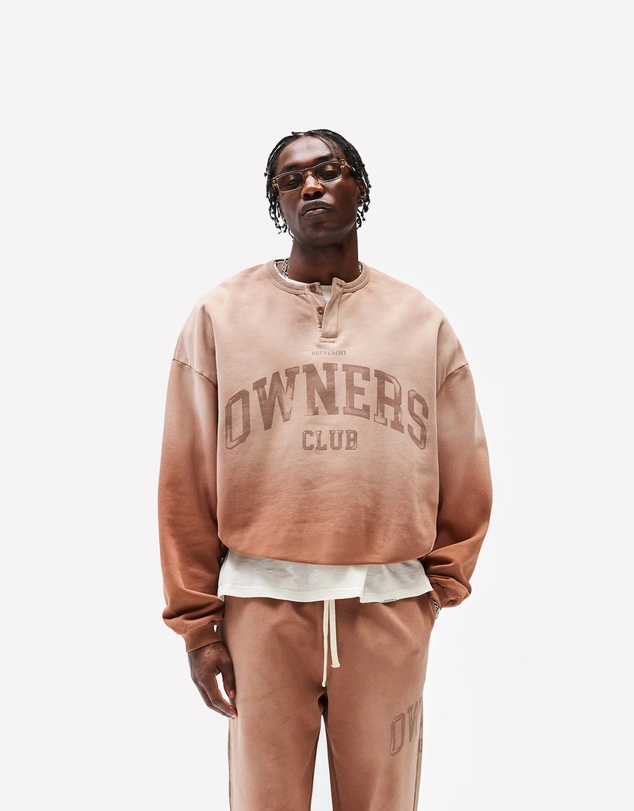 Represent - Owners Grandad Collar Sweatshirt