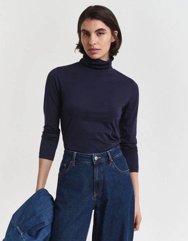 Gant - Lightweight Cotton Turtleneck Top