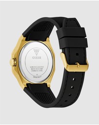 GUESS - Guess Men's Black Gold Tone 41.5mm Analogue Watch