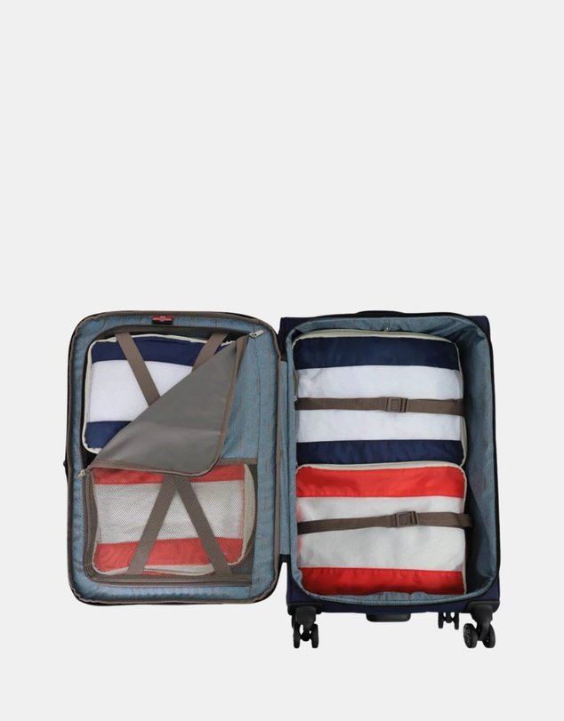 Pierre Cardin - Pierre Cardin 3-Piece Set Soft Water-Repellent Suitcase