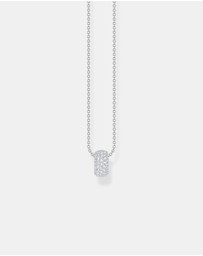THOMAS SABO - Necklace with ring pendant and white zirconia