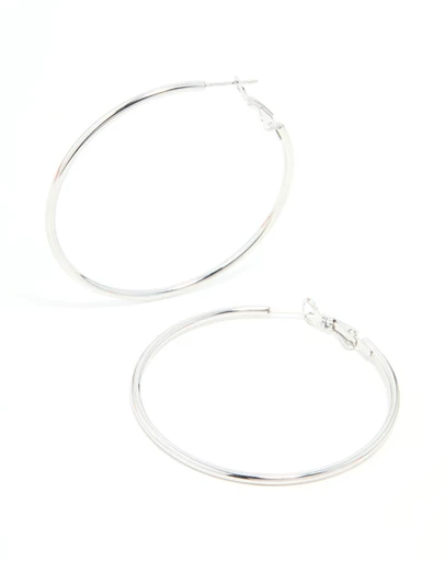 Lovisa - Surgical Steel Hoop Earrings 50 MM