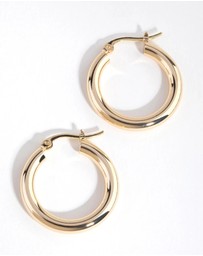 Lovisa - Gold Plated Medium Hoop Earrings