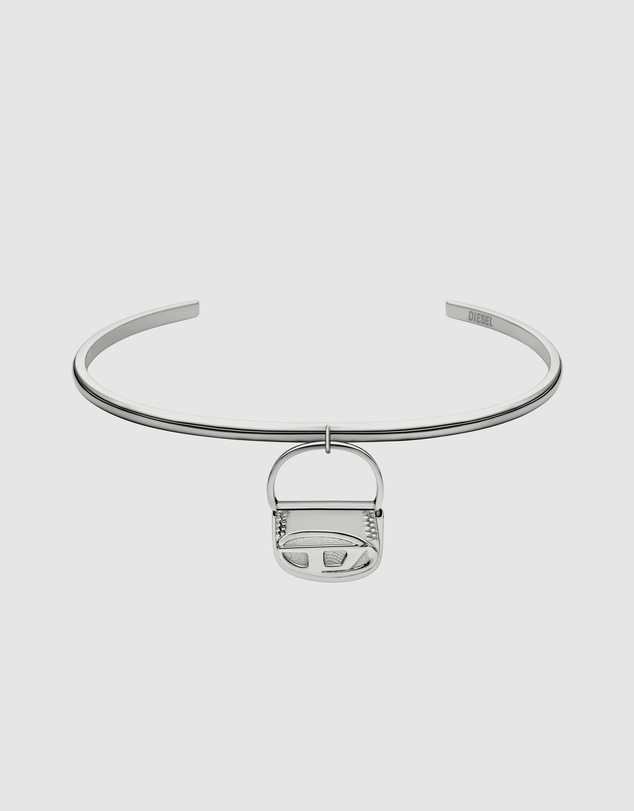 Diesel - Oval D Logo Silver-Tone Bracelet