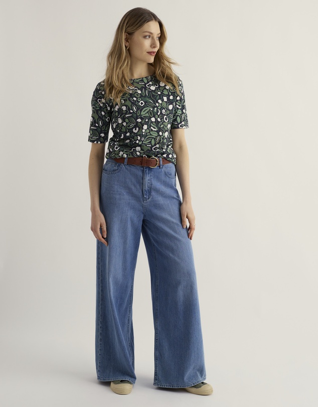 Seasalt - Poisson Printed T-Shirt in GOTS-Certified Organic Cotton Jersey