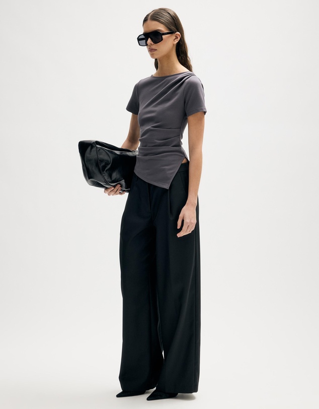 Minima Esenciales - Eliana Draped T-Shirt