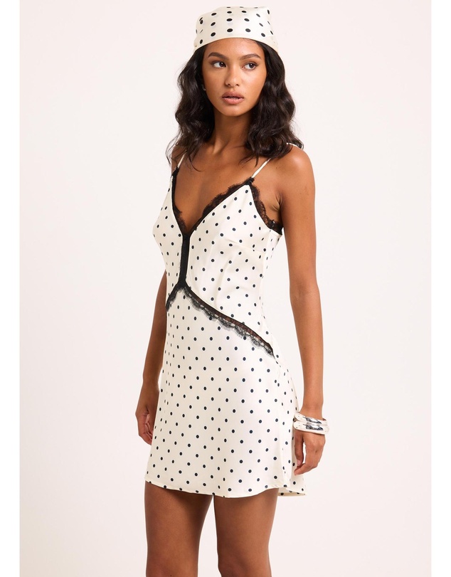 Alice In The Eve - Pamela Polka Slip Mini Dress