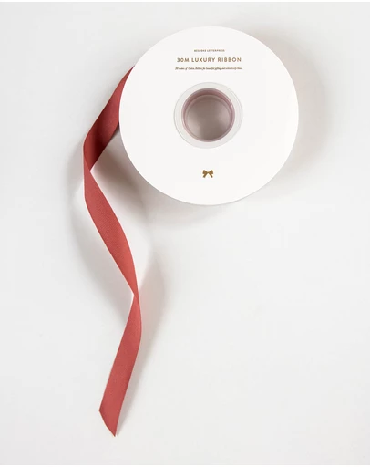 Bespoke Letterpress - Cotton Ribbon - Tea Rose - 30 Meters