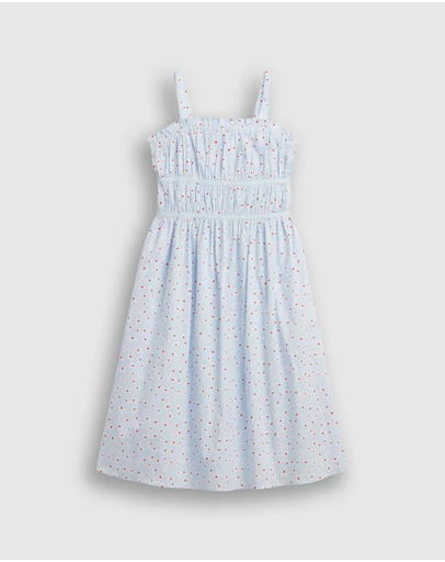 GAP - V-Woven Midi Dress - Teens