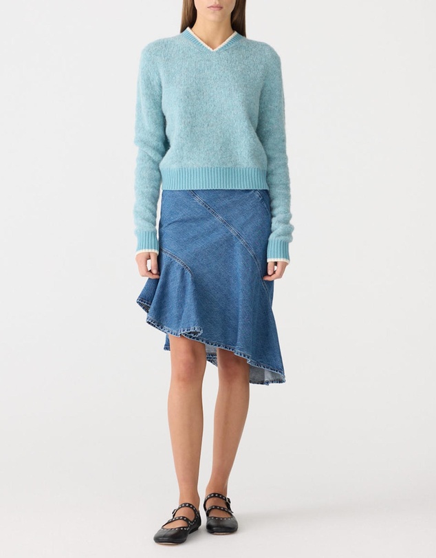 Bassike - Wool Alpaca Contrast Knit Jumper