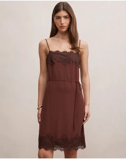 Forever New - Wisteria Lace Detail Midi Dress