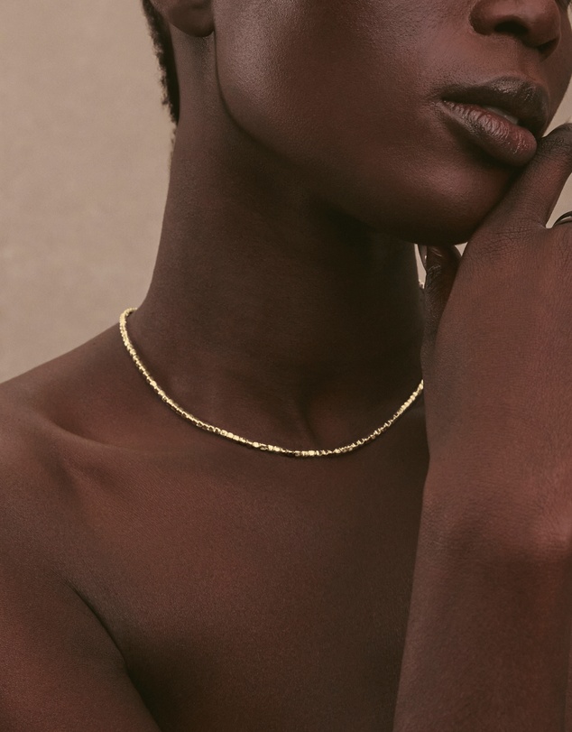 Najo - Quadrille Yellow Gold Necklace (45cm+ext)