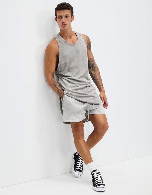 Surrounded By Ghosts - The Kyanite Denim Drawstring Shorts