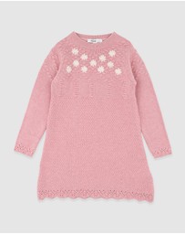 Bebe by Minihaha - Winnie Hand Emb.Organic Dress 3-7 Yrs