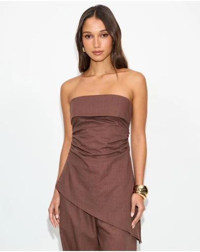 Dazie - Daytona Cotton Strapless Top