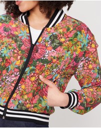 The Social Outfit - Fairfield Bloom Silk Aviator Jacket