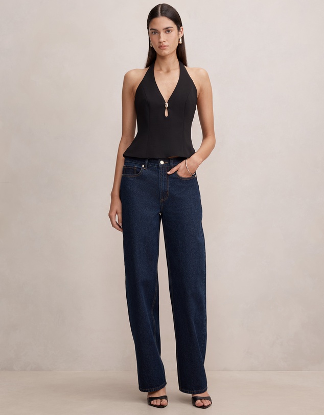 Forever New - Bria Hardware Keyhole Top