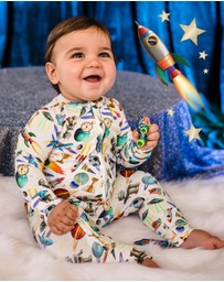 Fleur Harris - 'Outer Space' Timeless Coverall in Cloud White