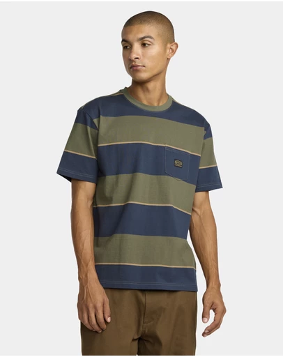 RVCA - Mens Dayshift Stripe T-Shirt