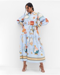 City Chic - Stella Beauty Print Maxi Dress