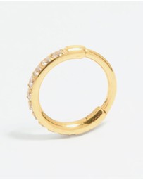Lovisa - Gold Plated Surgical Steel Cubic Zirconia Micro Clicker