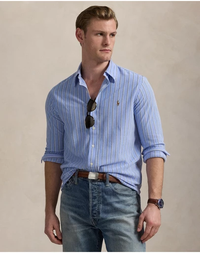 Polo Ralph Lauren - ICONIC EXCLUSIVE - Striped Knit Oxford Shirt