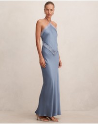 Forever New - Kelli Lace Strappy Satin Maxi Dress