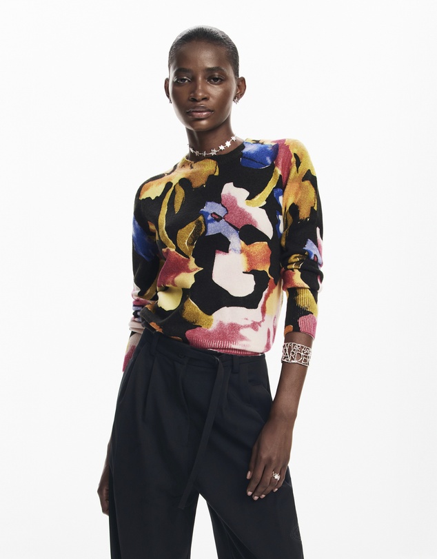 Desigual - Arty flower sweater