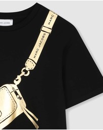 Marc Jacobs - Crossbody Bag Print T-Shirt Dress - Kids-Teens