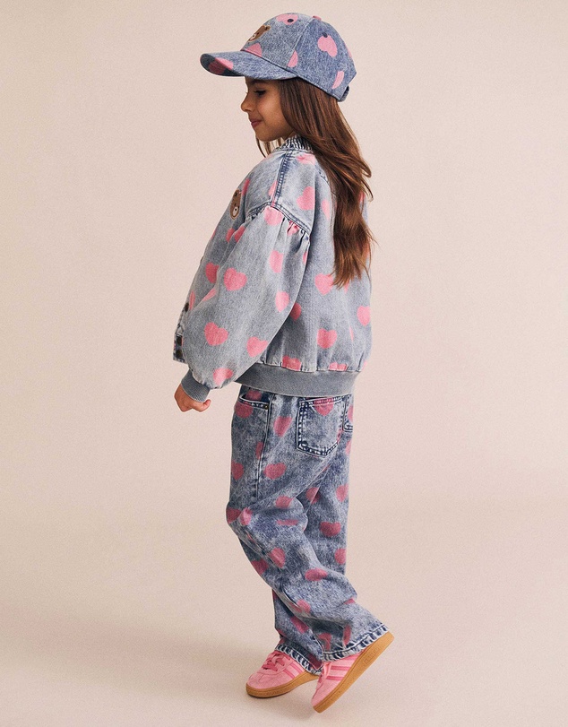 Huxbaby - Dreamy Denim Hearts Jeans - Babies-Kids
