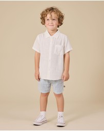Goldie + Ace - Sailor Stripe Noah Shorts - Babies-Kids