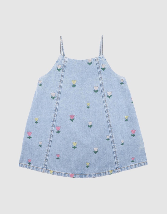 Fox & Finch - Sundae Denim Tulip Dress - Kids