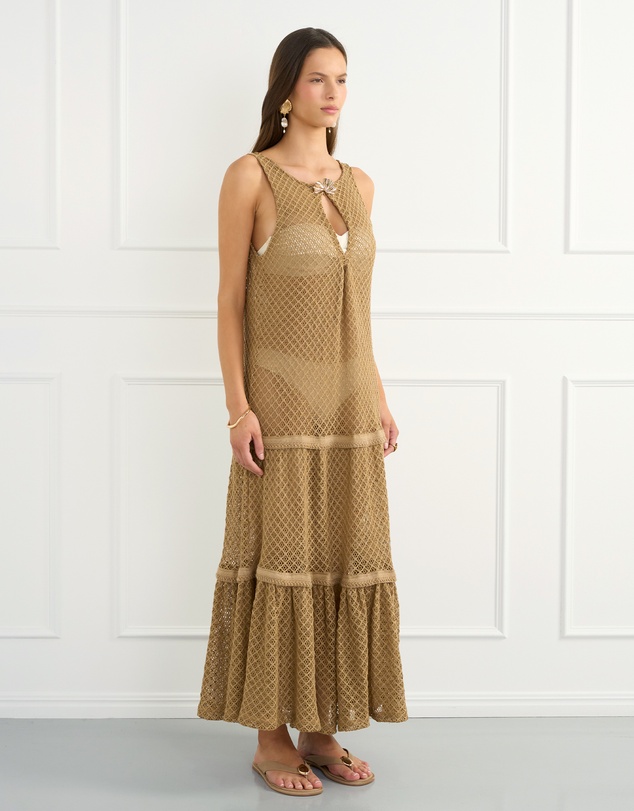 Aqua Blu Australia - Beige Mae Dress