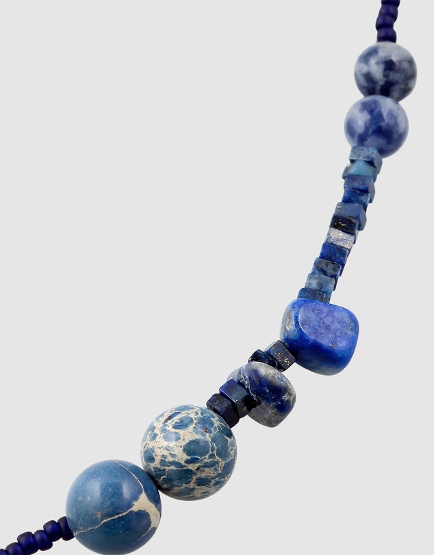 Haze & Glory - ICONIC EXCLUSIVE - Necklace Men Agate Beads 925 Sterling Silver